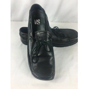 VS Black Loafer Style Shoes Size 10.5 Square Toes